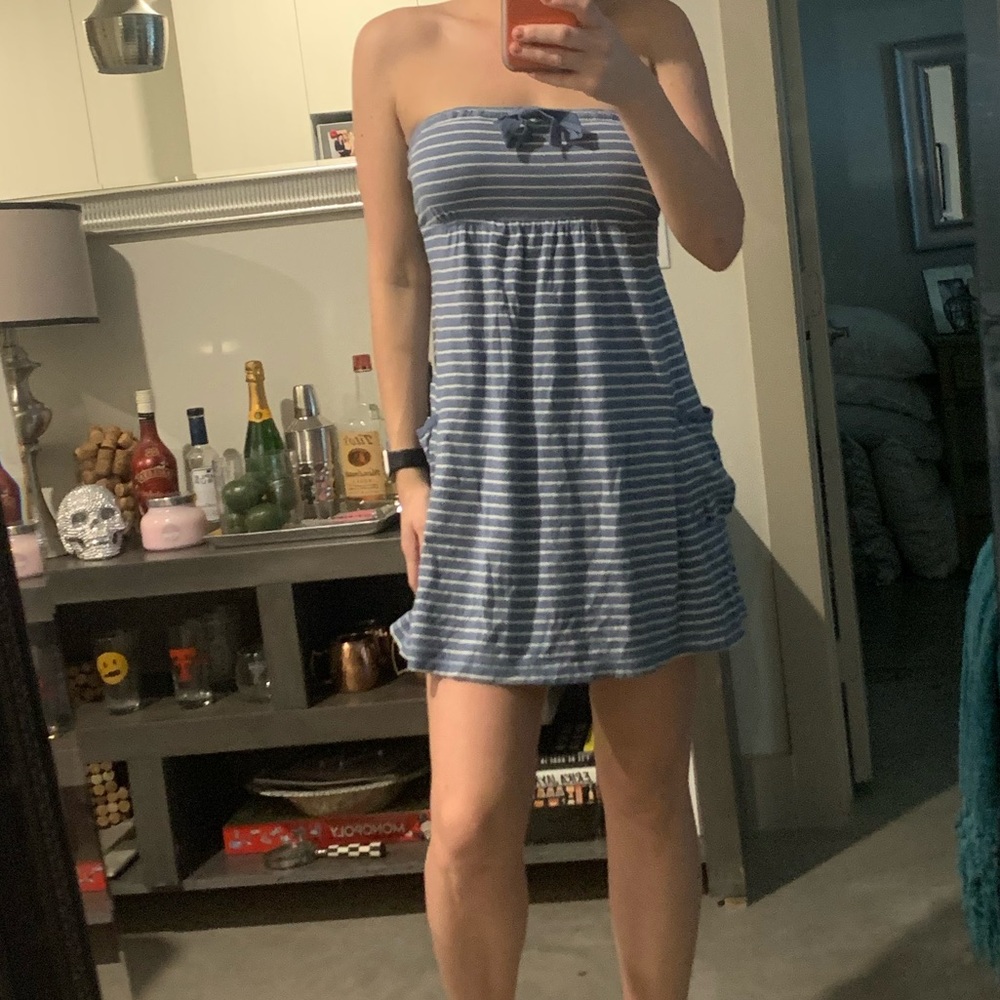 Strapless summer dress